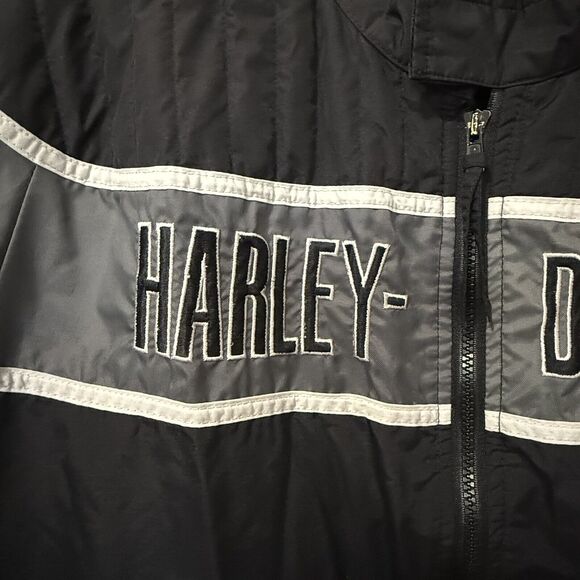VTG Harley Davidson Motorcycle Jacket Screaming Eagle Riding USAMade Men XL - Picture 3 of 16